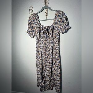 Womens Floral Slit Dress